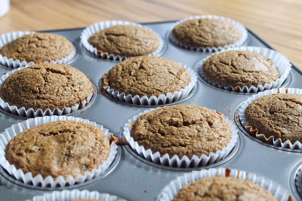 Zucchini and Date Muffins with Cashew Ginger Frosting