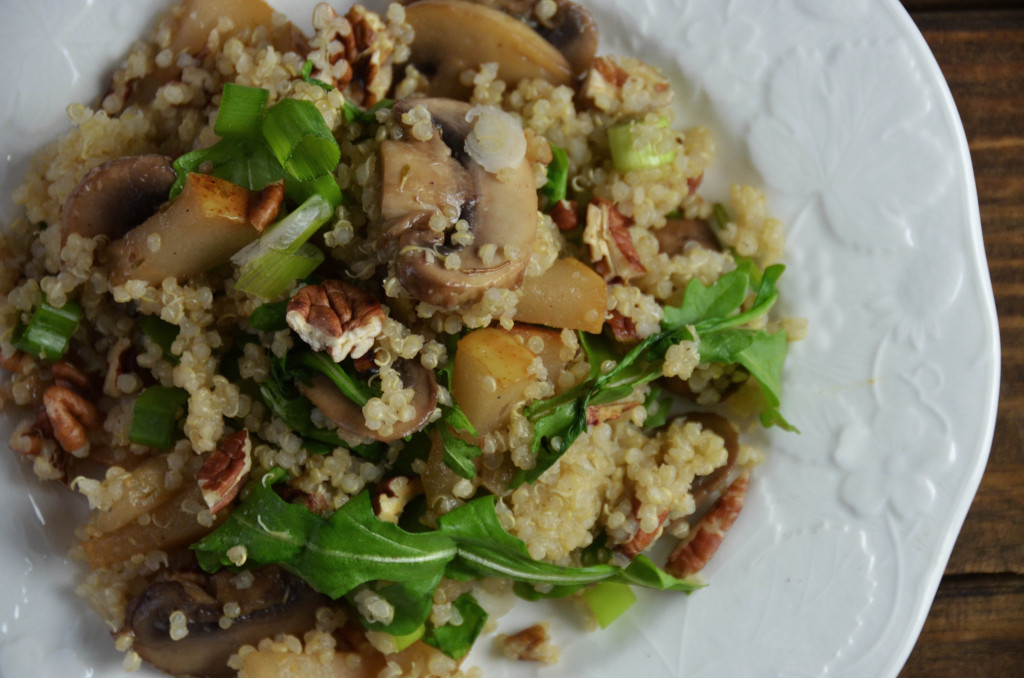 Arugula Pear and Quinoa Salad
