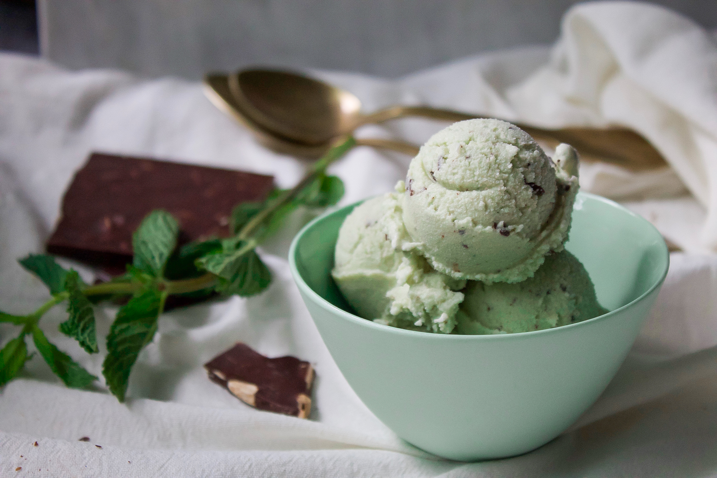 Dairy Free Mint Chip Ice Cream