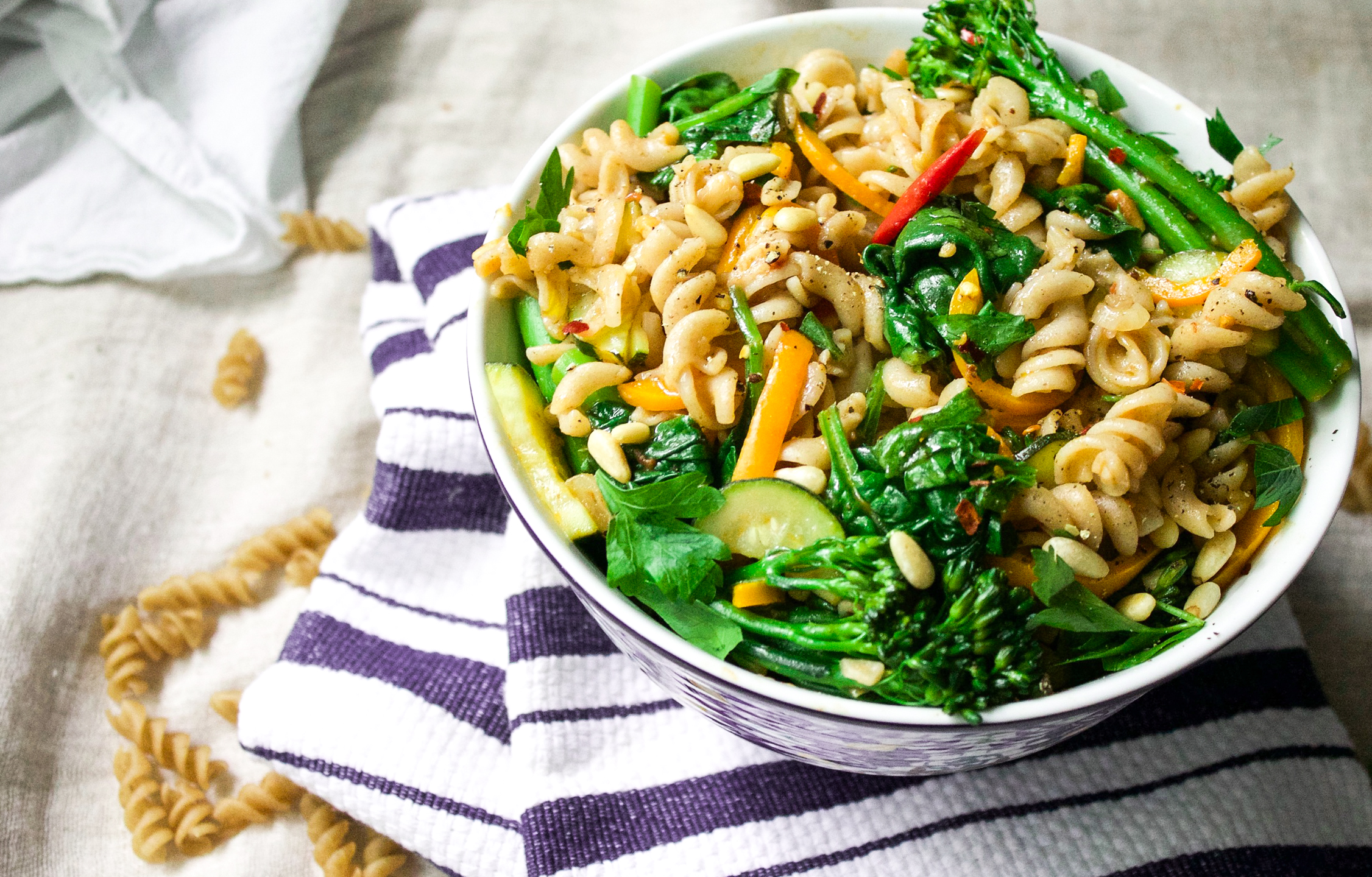 Vegan Lemon Garlic Pasta